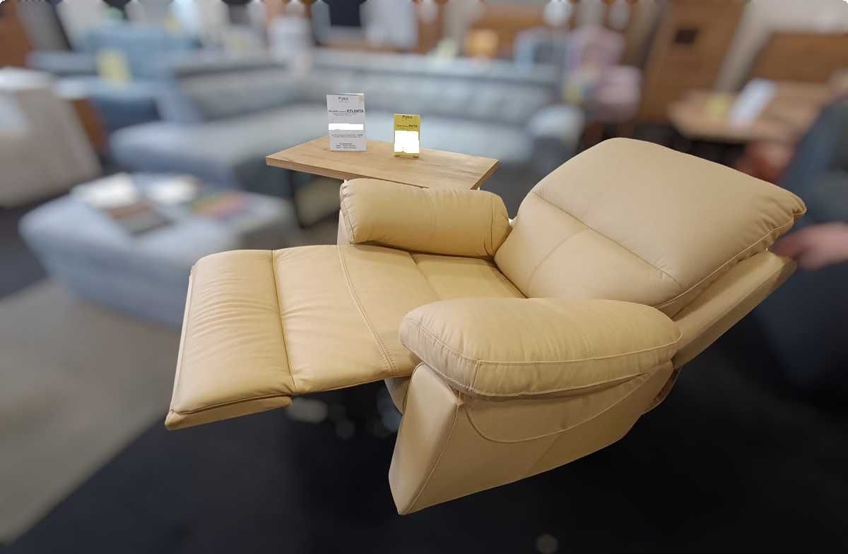 Nowy Fotel RELAX , 100% SKÓRA - Od Producenta = OUTLET MP -40%