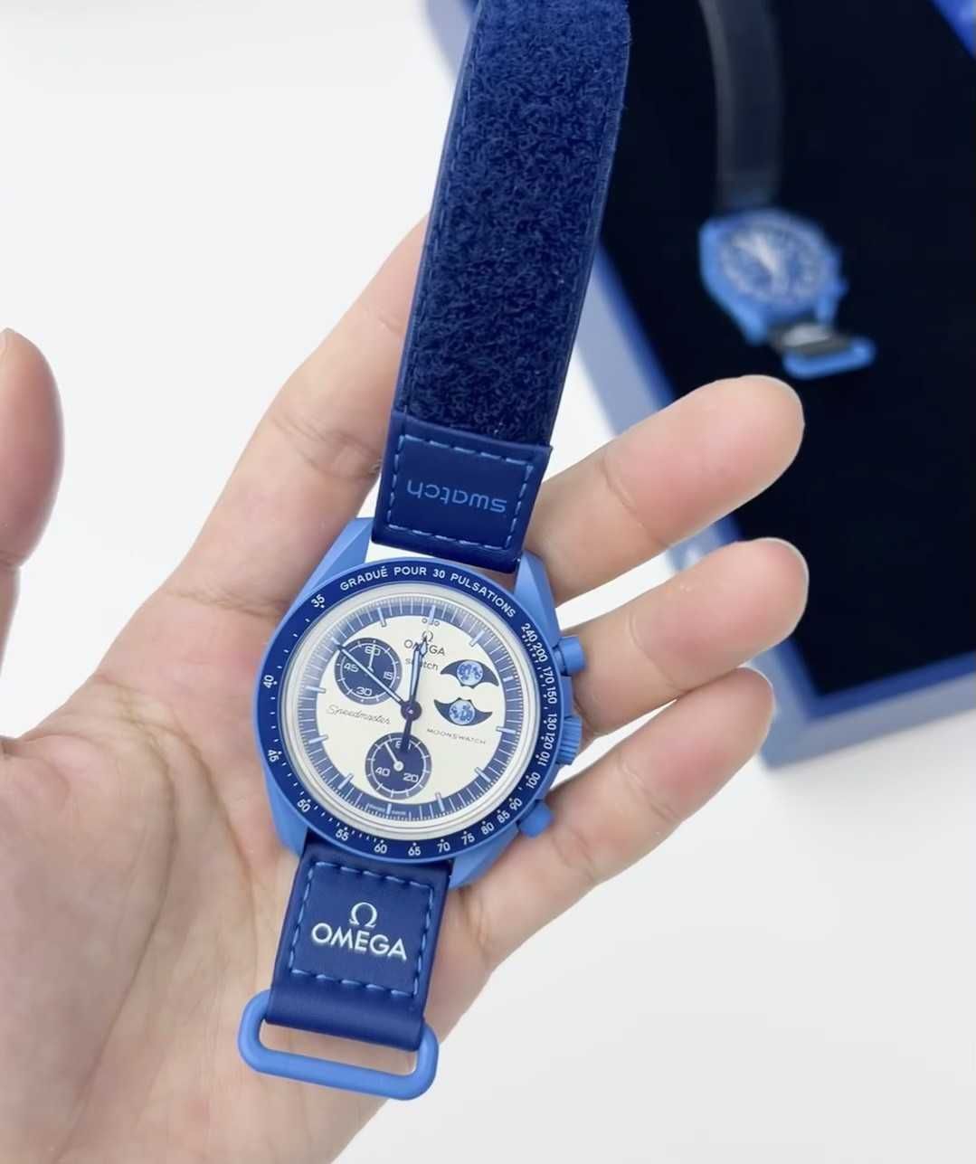 omega x swatch misja do super niebieskiej fazy księżyca - SO33N700 270