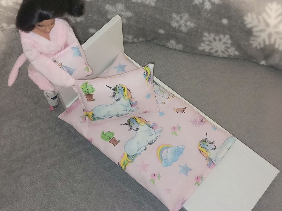 Nowa 3 częściowa pościel dla barbie