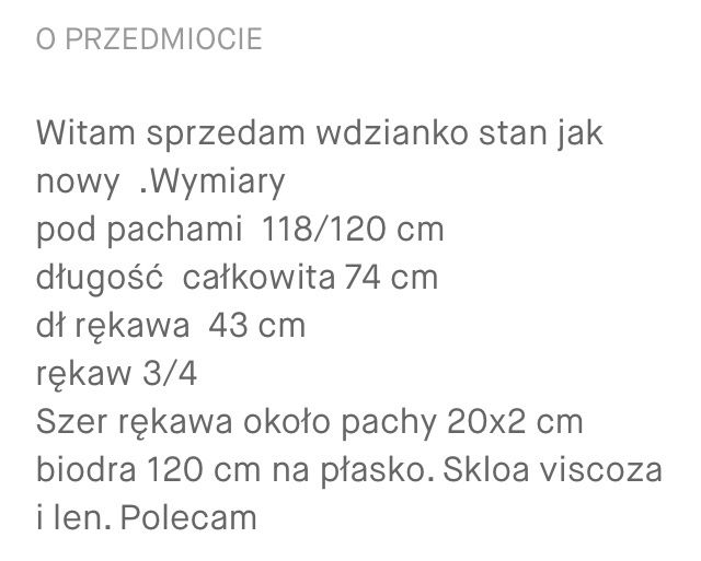 Żakiet  wdzianko narzutka  44/46  damskie
