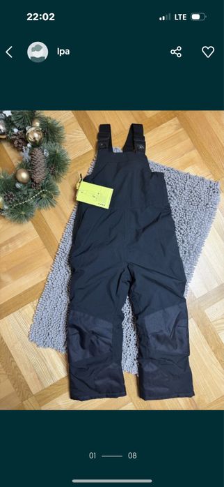 Зимові лижні штани напівкомбінезон all in motion lenne 7-8р. США