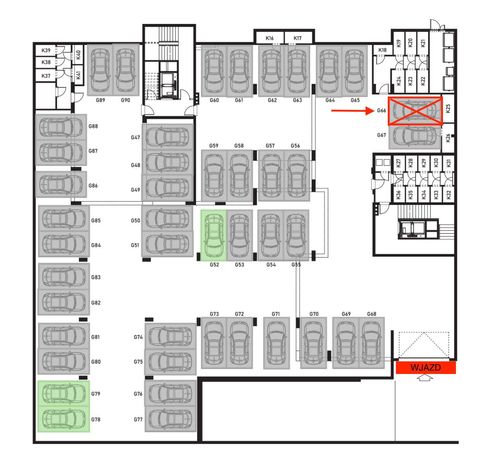 Miejsce parkingowe w garażu podziemnym *Kraków Kozłówek*