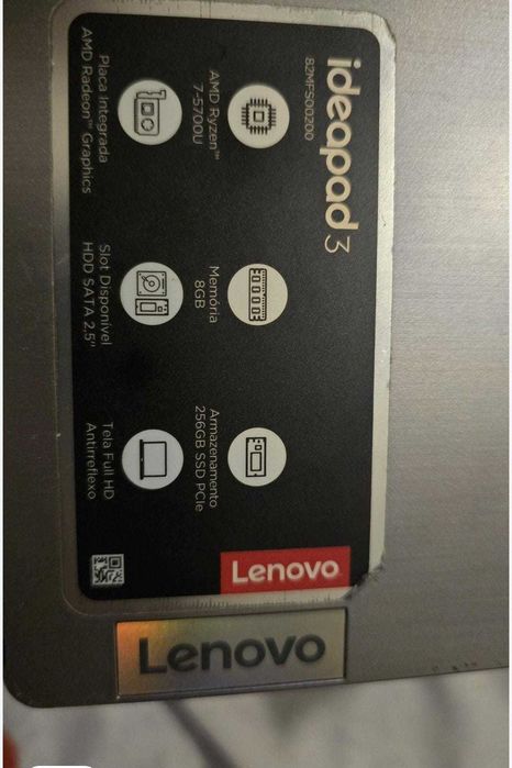 Notebook Lenovo ryzen 7