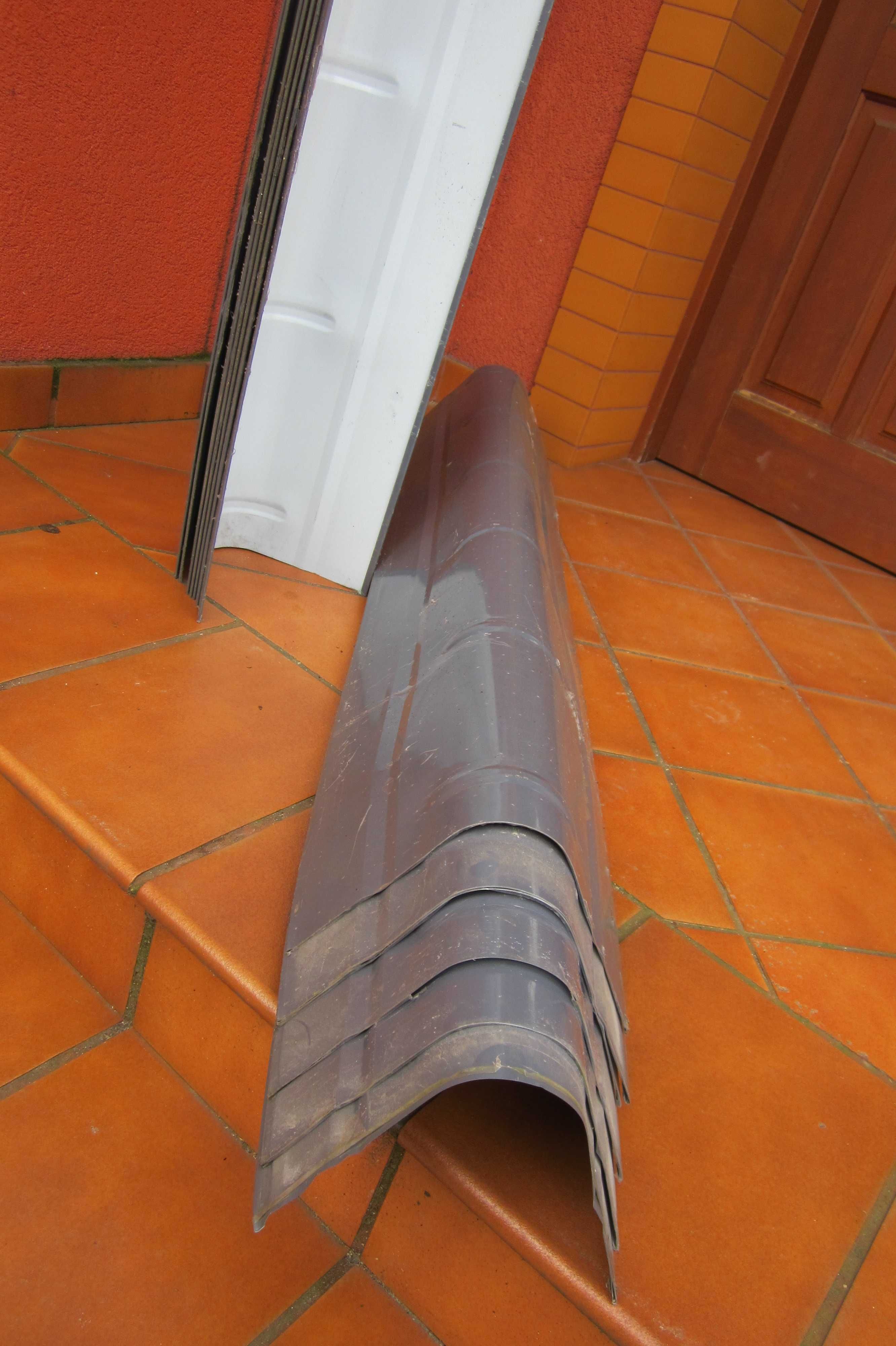 Nowe Gąsiory dachowe metalowe kalenica 125cm 12-szt. grafit 15m