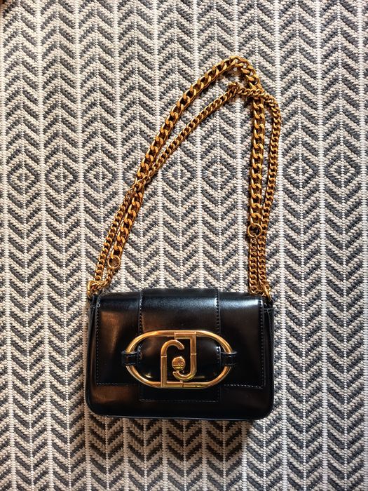 Mala a tiracolo preta marca Liu Jo