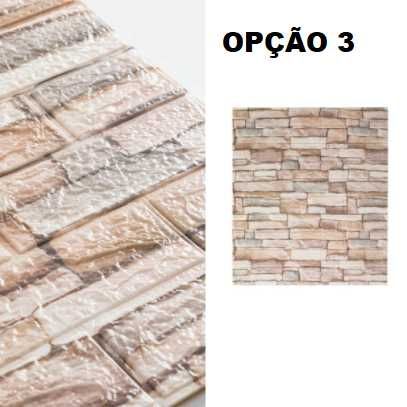PORTES GRATIS - 10 unidades de papel de parede 3D tijolo rustico