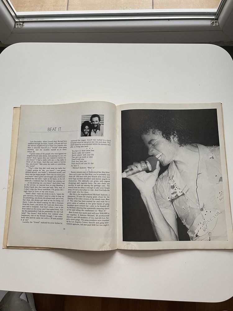 Michael Jackson czasopismo z lat 80 po Angielsku