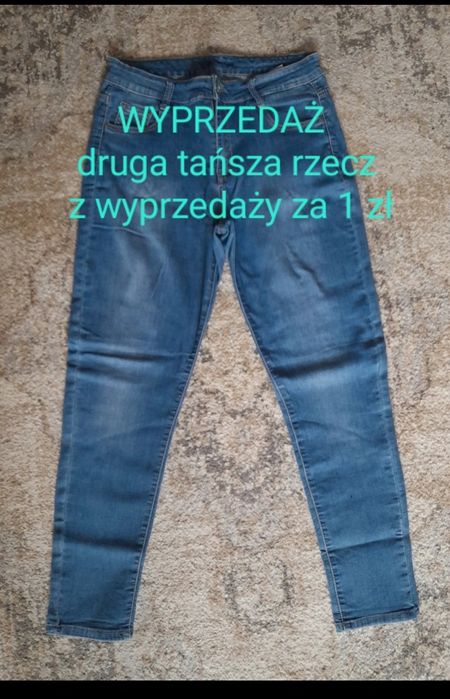 Spodnie damskie dżinsowe XXL