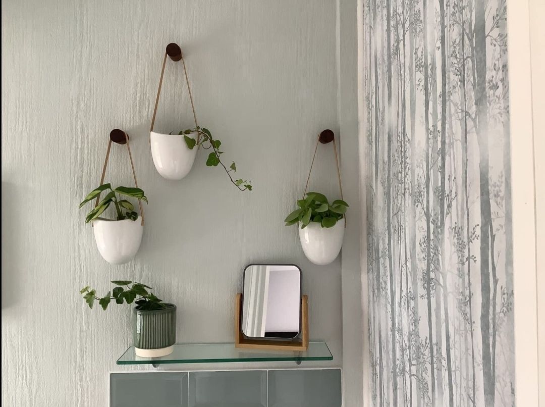 Nowy Zestaw doniczek ceramicznych na ścianę w stylu boho taras balkon