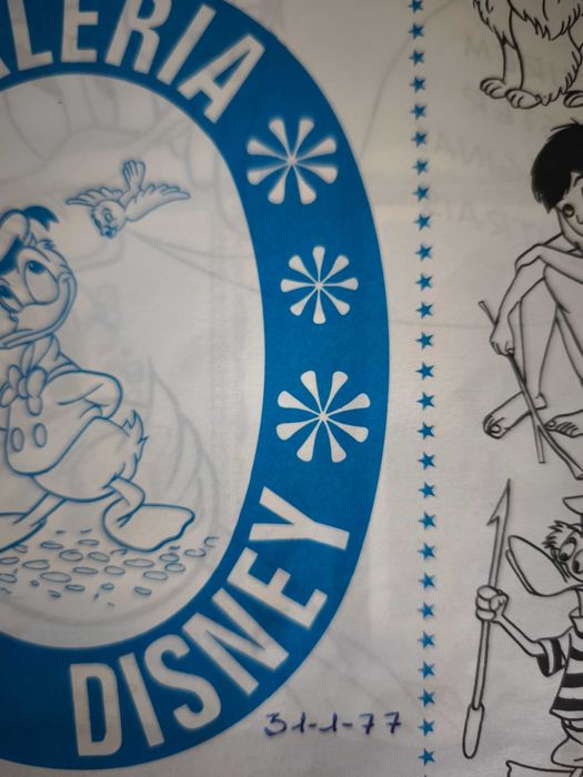 Caderna de cromos Walt Disney comemorativa 50 anos (incompleta) - 1977