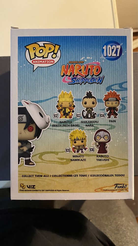 Funko pop naruto boruto itachi anbu 1027 special edition