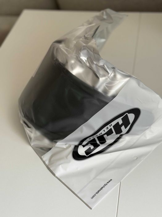 NOWY kask motocyklowy HJC czarny mat rozmiar M + interkom