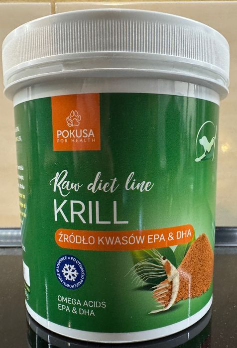 Pokusa RawDietLine Krill – mączka z kryla (150 g) dla psa lub kota