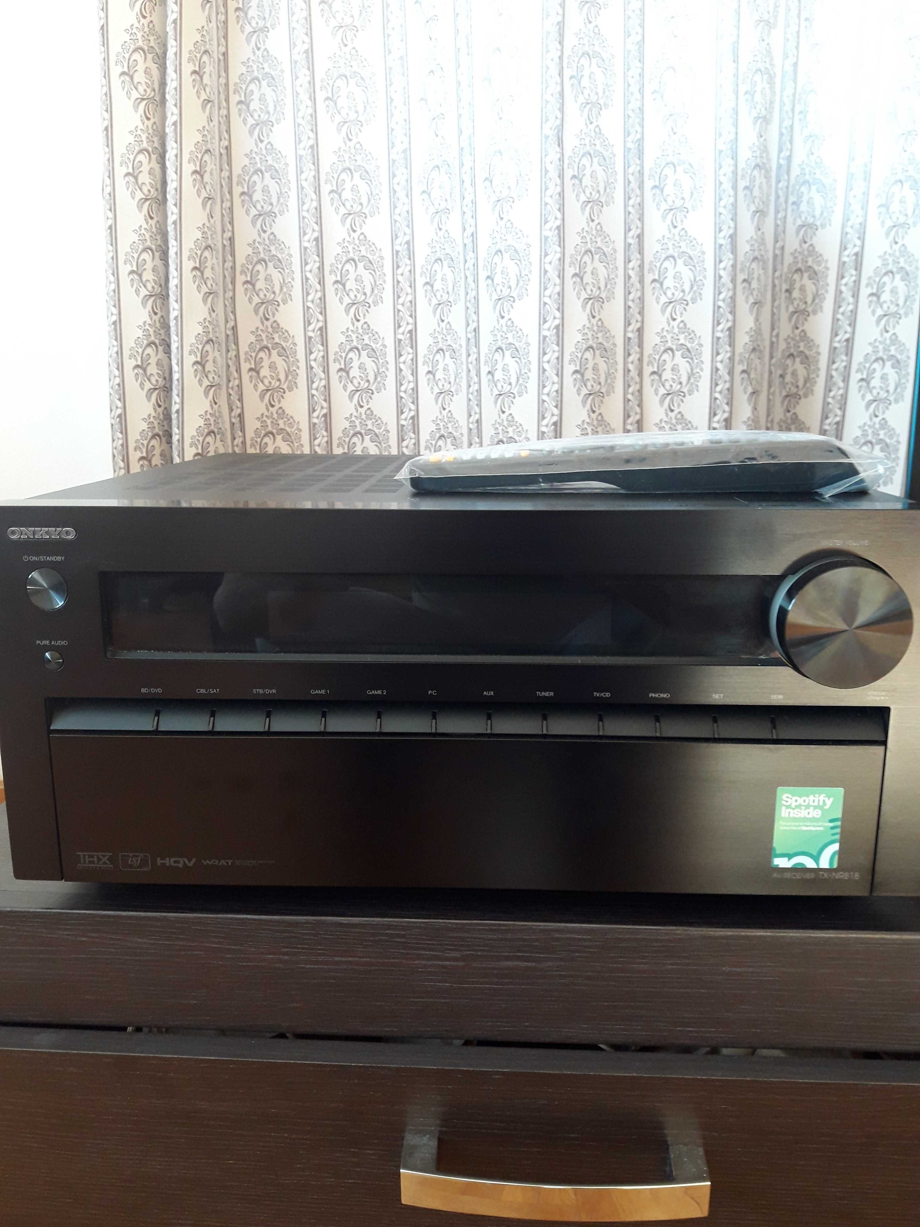 Onkyo TX-NR818 Amplituner AV stan idealny. Po wyjęciu z kartonu.