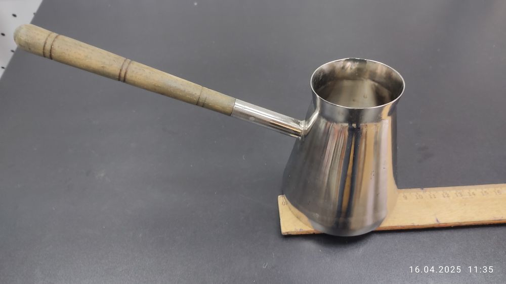 Турка для кофе (джезва) нержавейка ,170-200мл,  винтаж СССР,1959