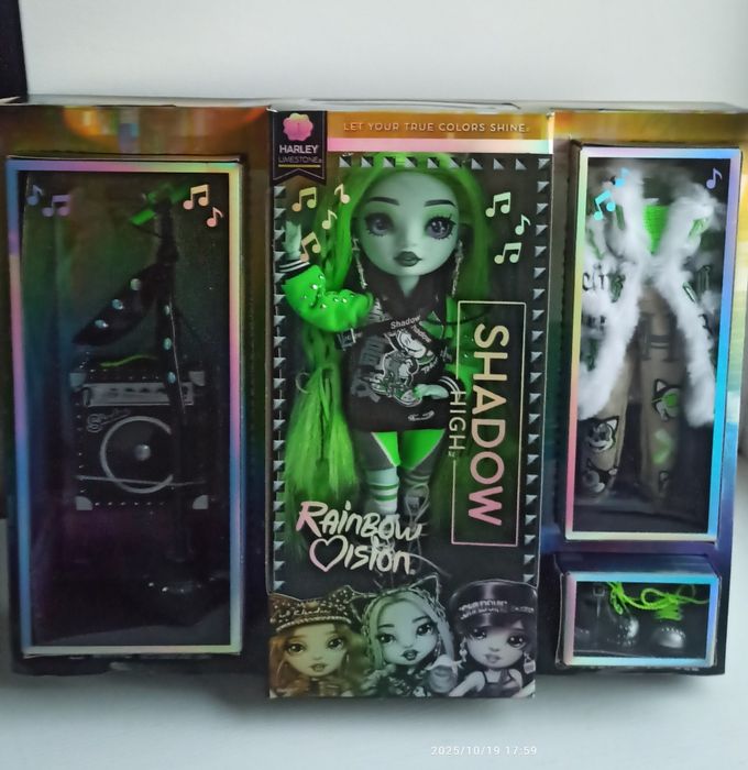 Лялька Рейнбоу Хай Харлі Лаймстоун Rainbow Vision Shadow High Neon Sha