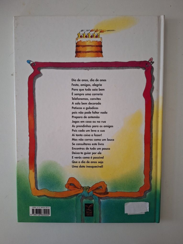 Livro o meu dia de anos