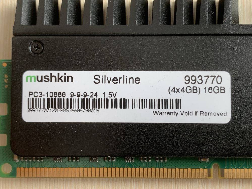 Оперативна памʼять Mashkin Silverline DDR3 3x4Gb PC-3-10666 Intel,AMD