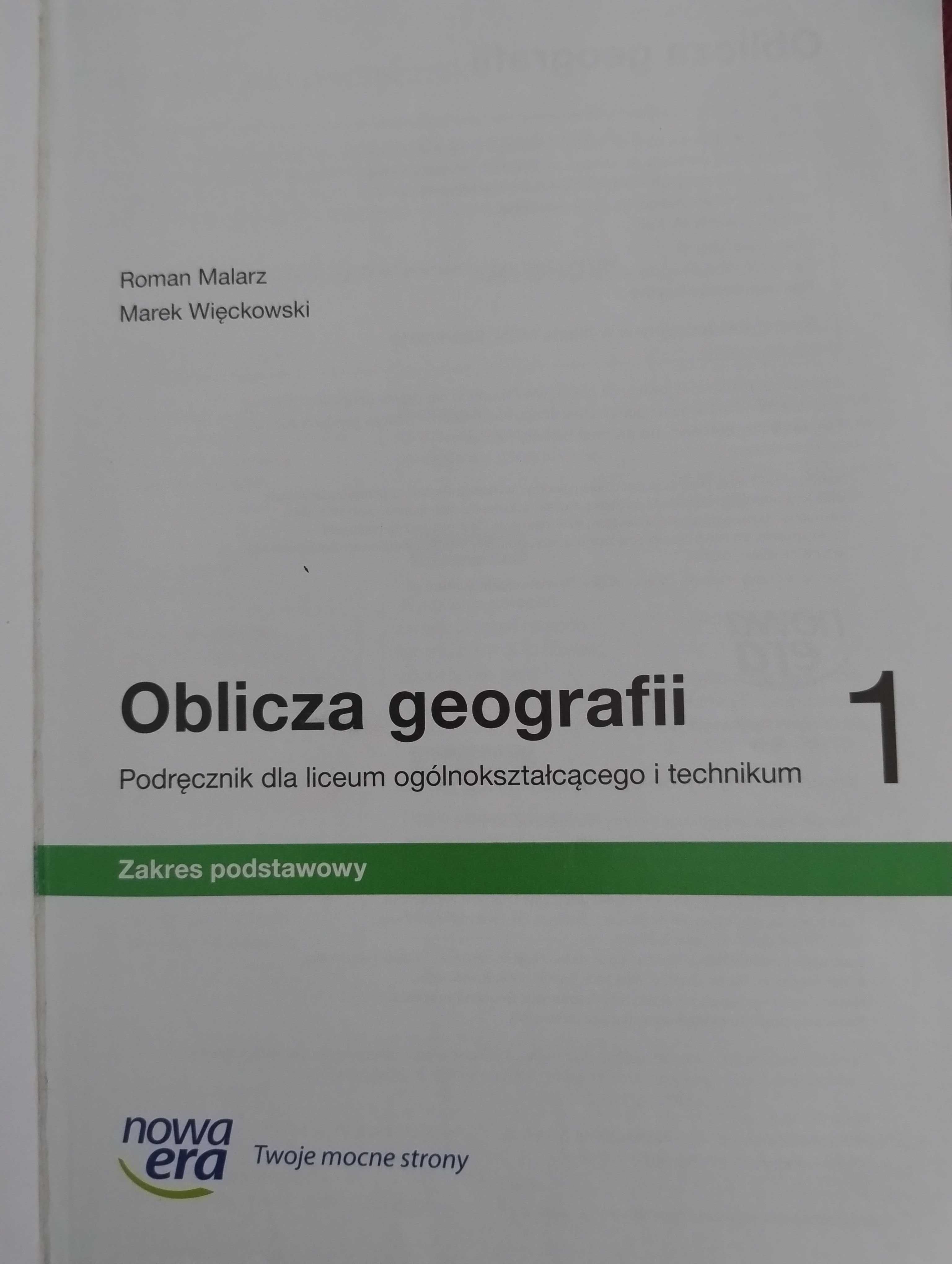 Oblicza geografii 1 Nowa Era zakres podstawowy podręcznik i ćwiczenia