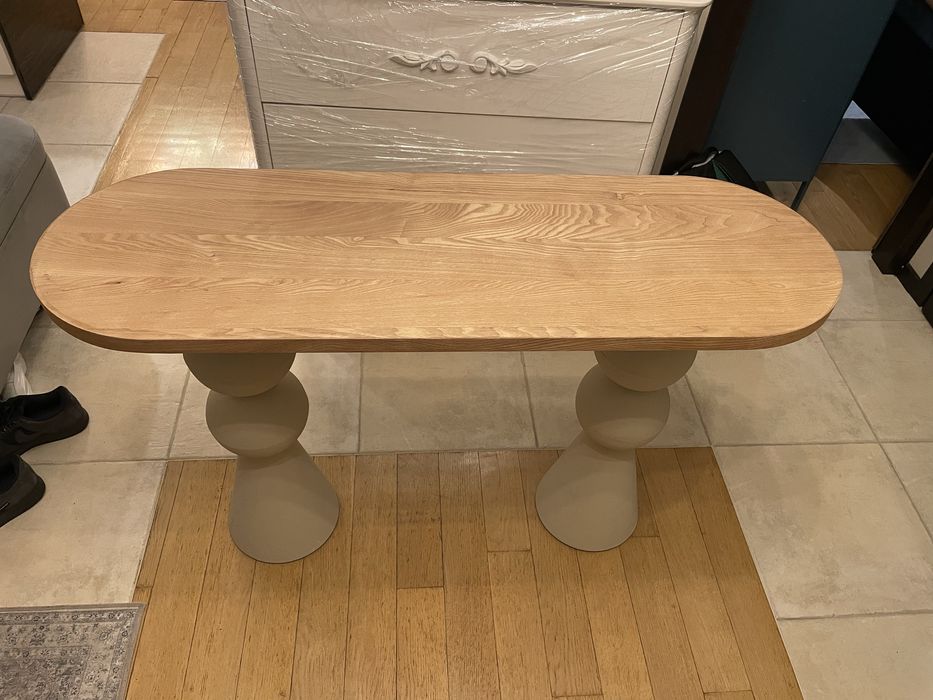 Konsola / Stolik 120 x40 cm z fornirowanym blatem