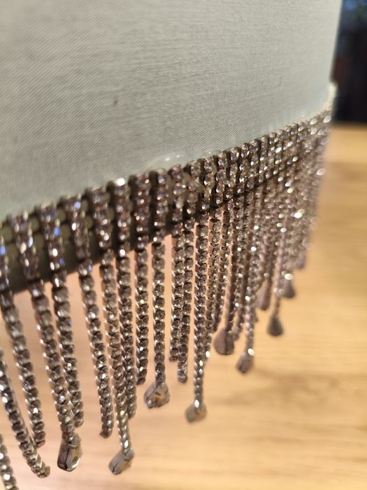 Miętowy abażur Glamour 50cm x 30cm