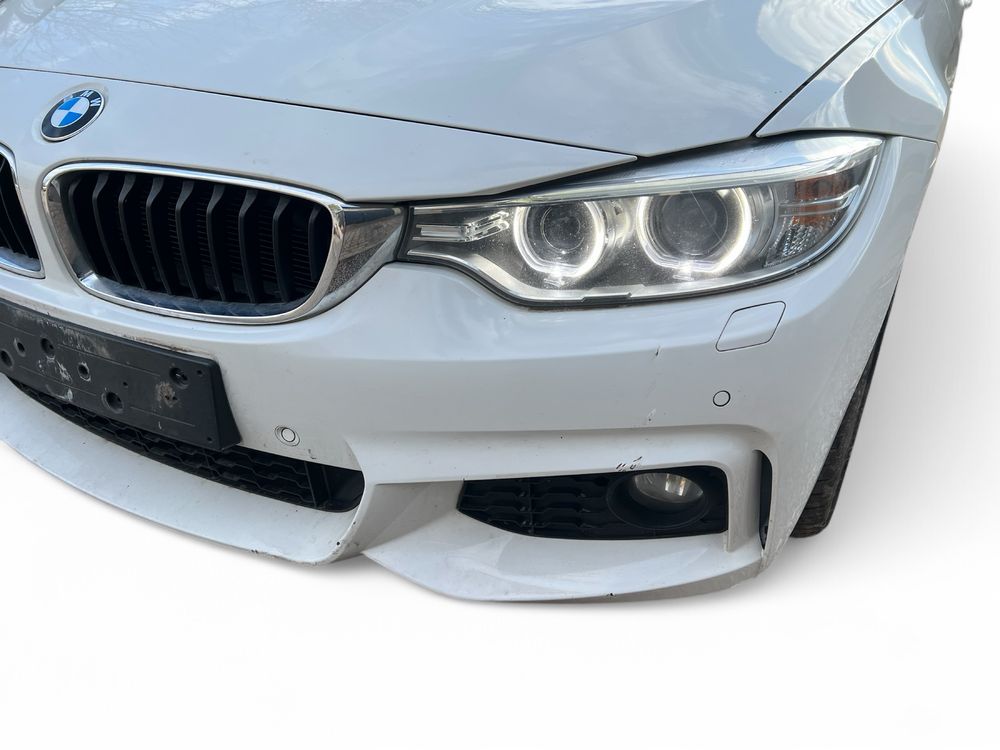 Kompletny przod Mpakiet BMW f32 f33 f36 zderzak maska alpinweiss 3 B47