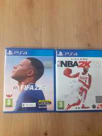 Gry ps4 NBA 21 FIFA 22,polska wersja