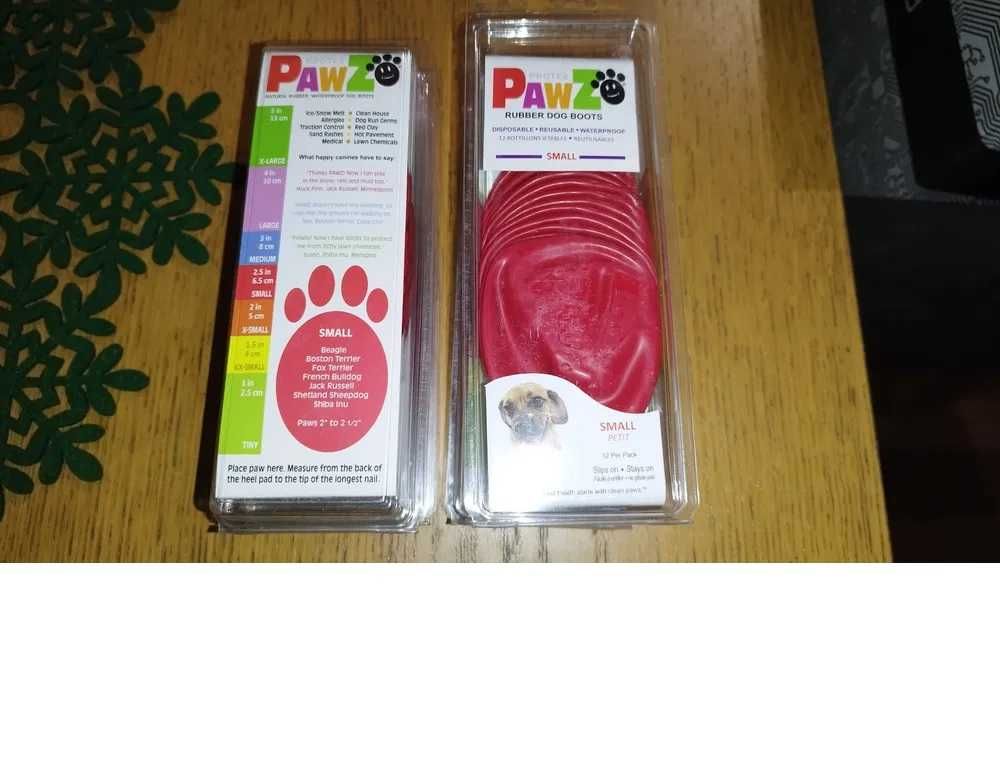 PAWZ - gumowe buty dla psa - zestaw 12 sztuk - rozmiar S