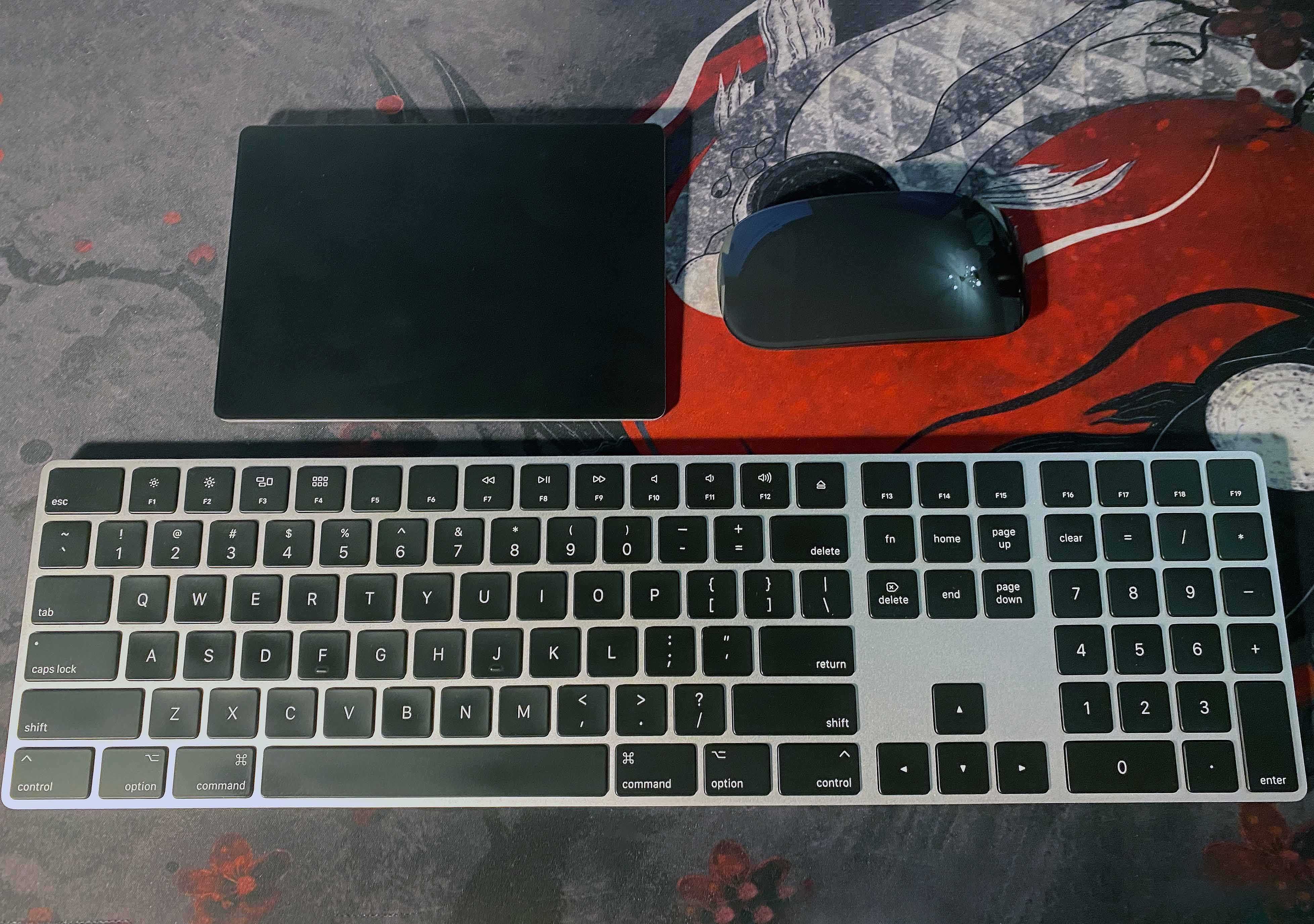Набор Apple Magic mouse 2 + keyboard 2 + trackpad 2 black комплект