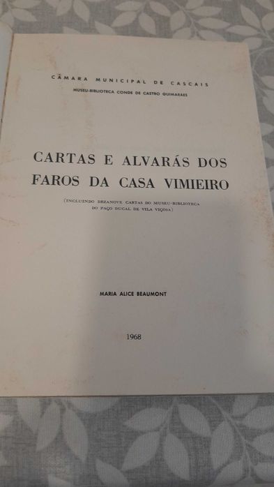 Cartas e Alvarás dos Faros da Casa Vimieiro