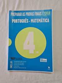 Livro preparar as provas finais 1° ciclo português + matemática 4° ano