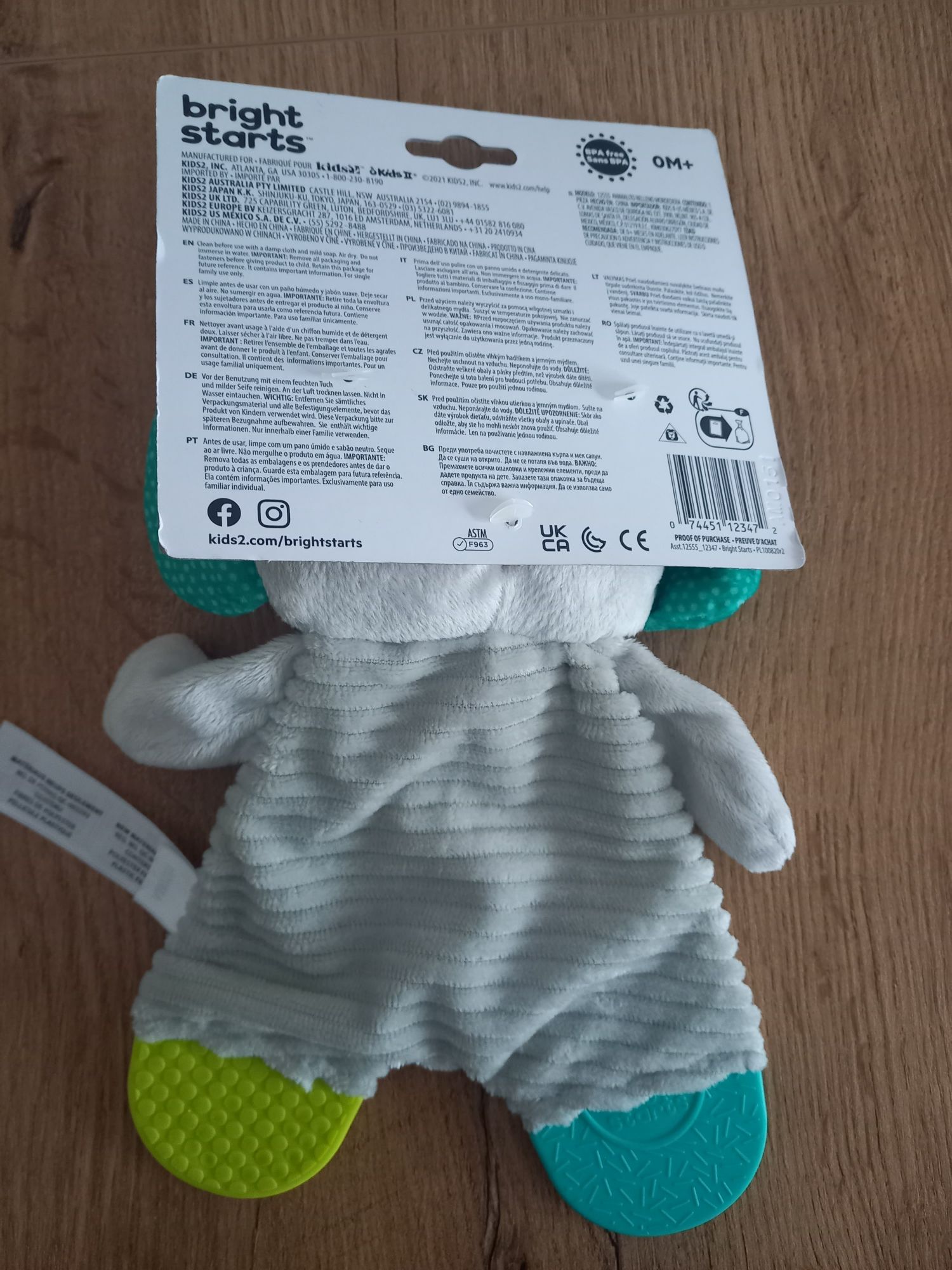 Pluszowy gryzak 0+