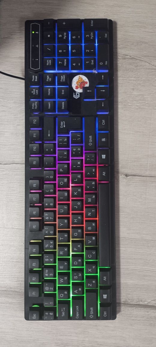 Комплект ігровий Gembird GGS-UMGL4-02-UA 4-в-1 з RGB підсвічуван