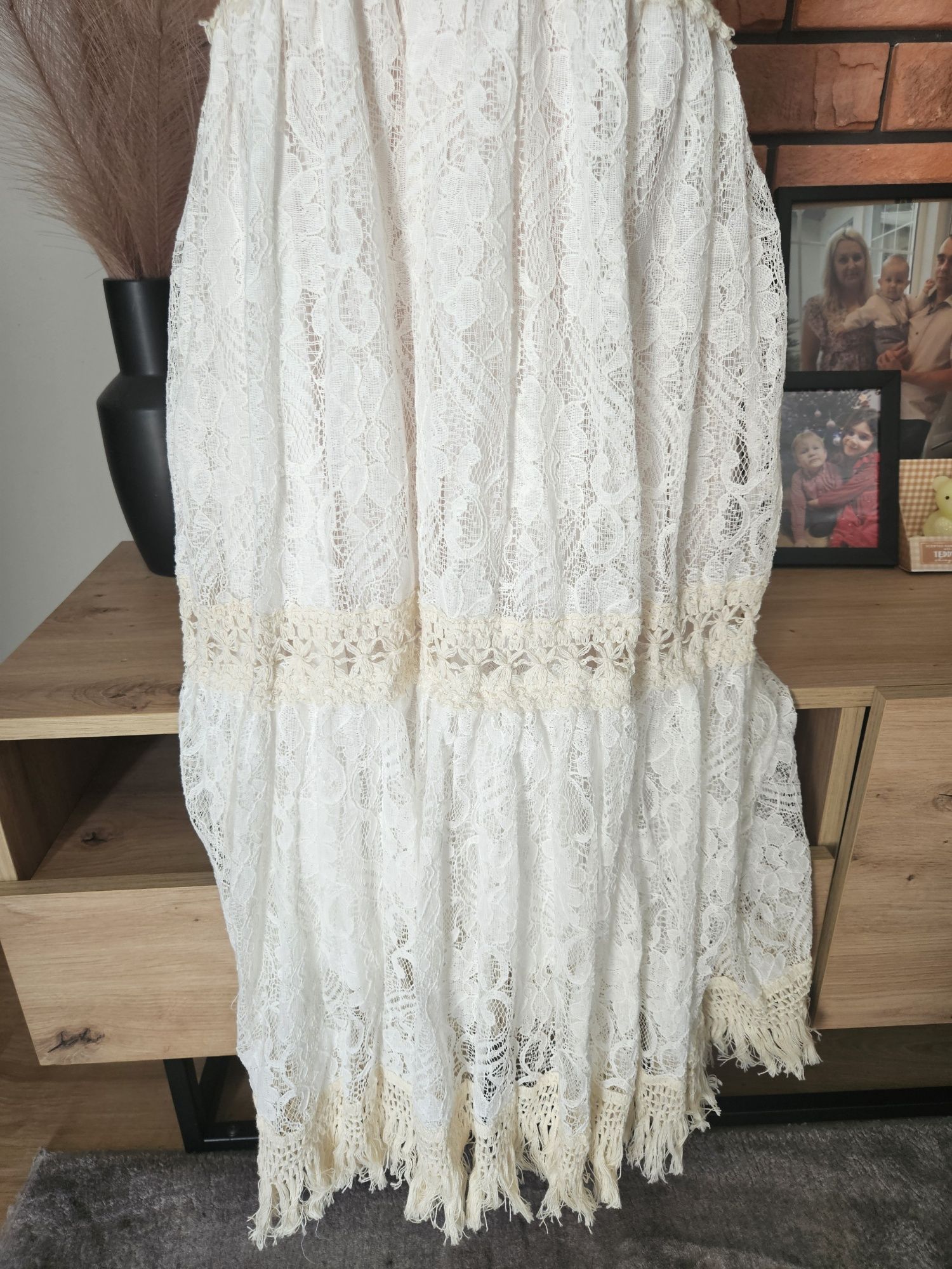 Długa sukienka boho M/L