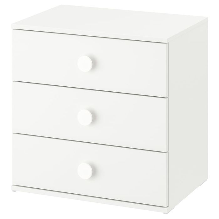 Cómoda IKEA GODISHUS – 3 gavetas, branca