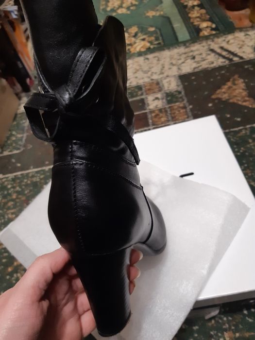 Ботильоны кожаные