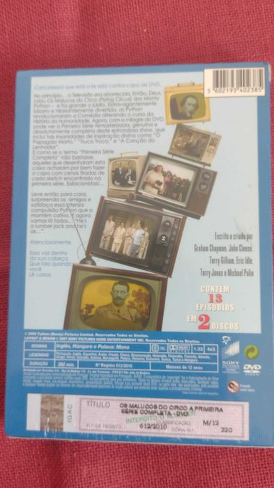 DVD "Os malucos do Circo -  Monthy Python's Fliyng Circus "