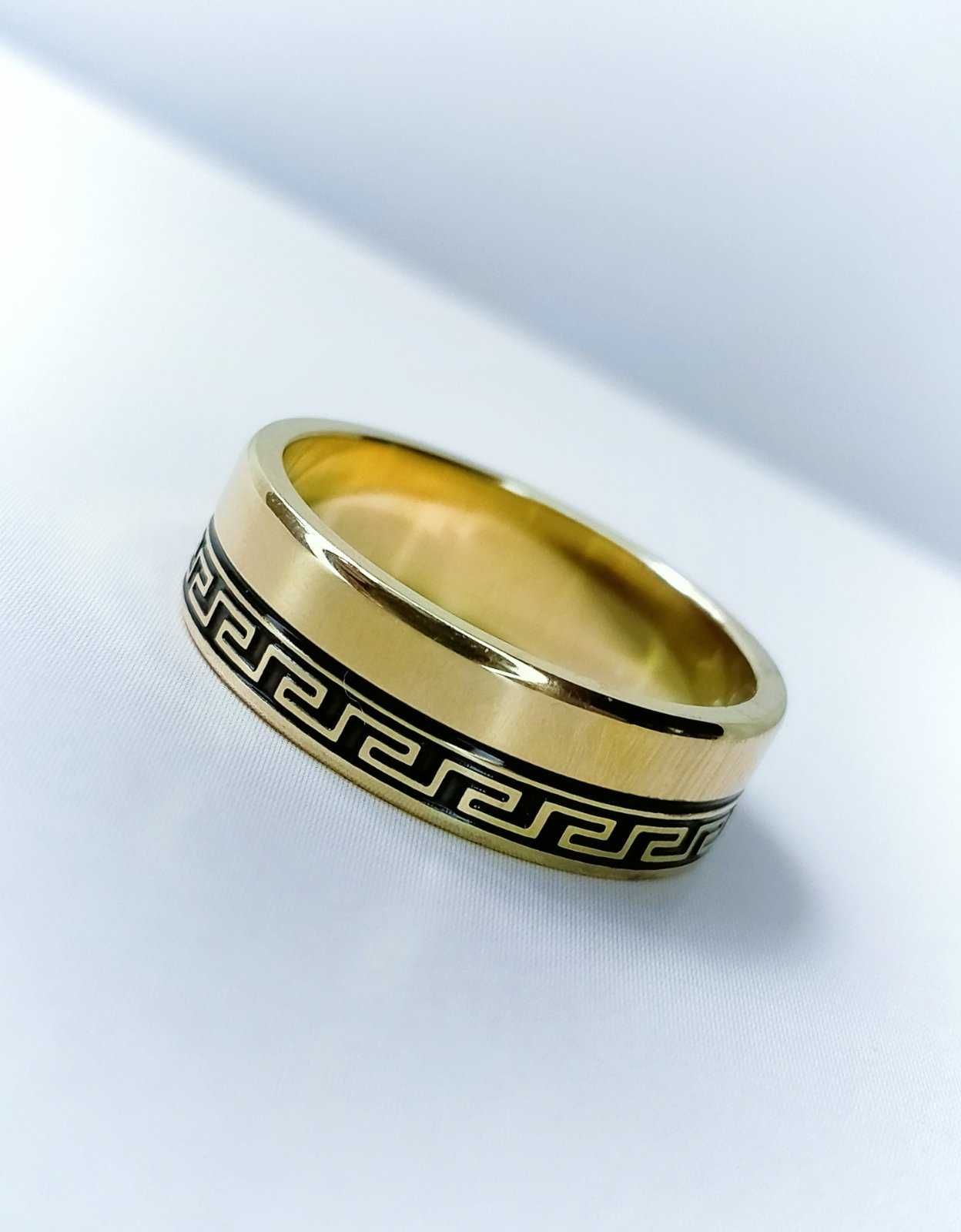 Pierścionek Obrączka Stal chirurgiczna Xuping 18K r.7