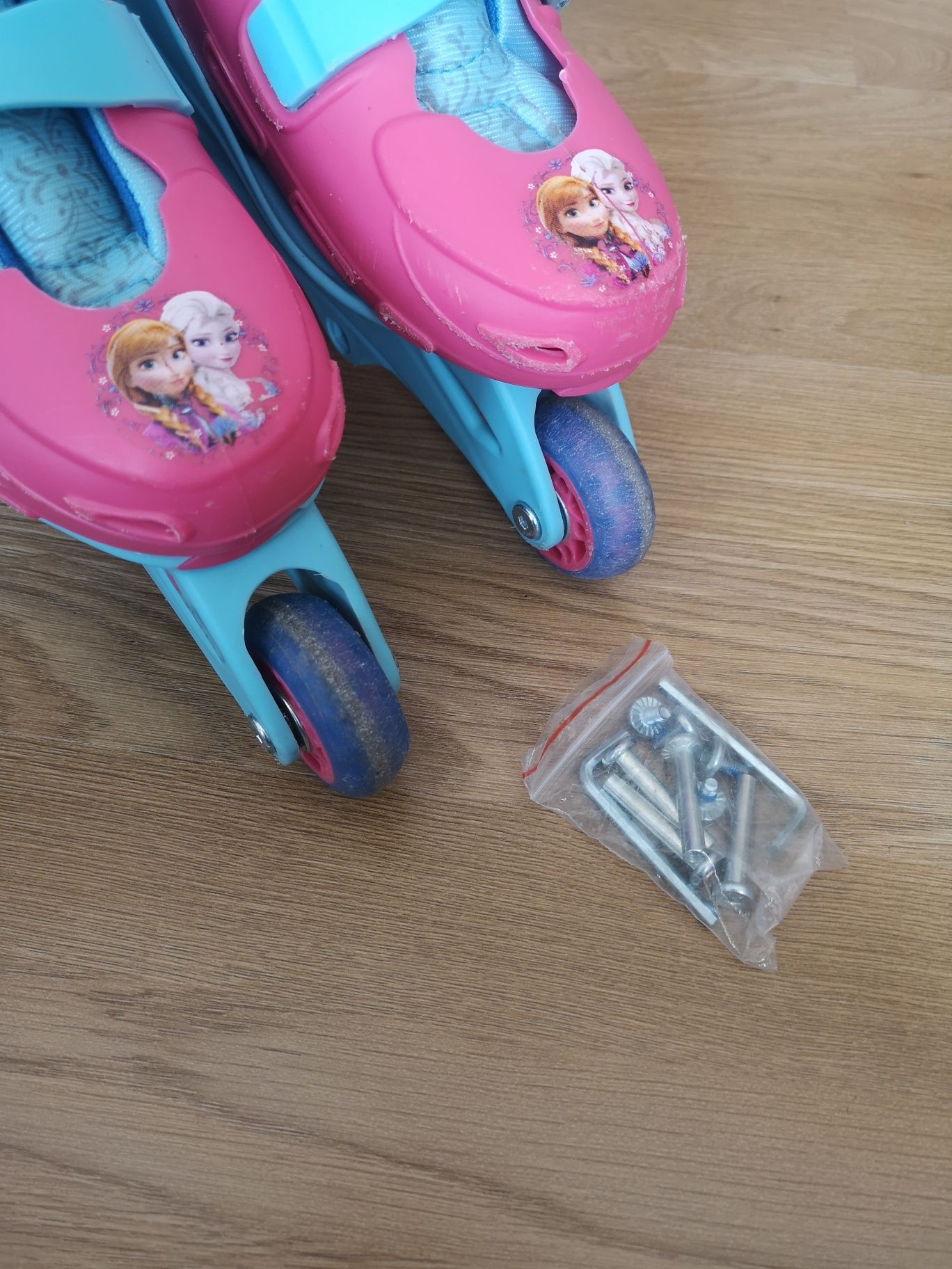 Patins 3 rodas, em linha, disney frozen