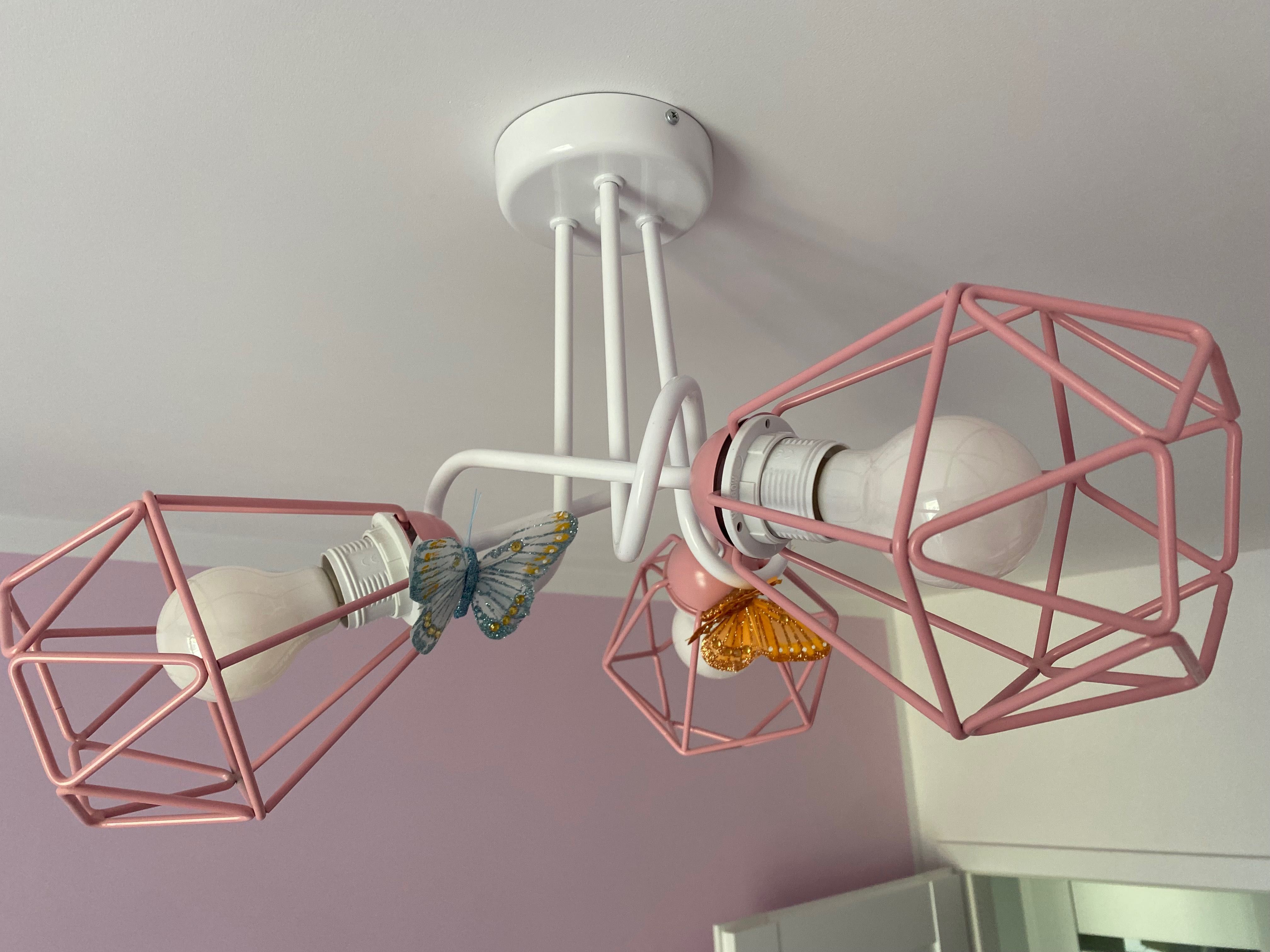 Lampa sufitowa wisząca żyrandol MOTYLEK 3