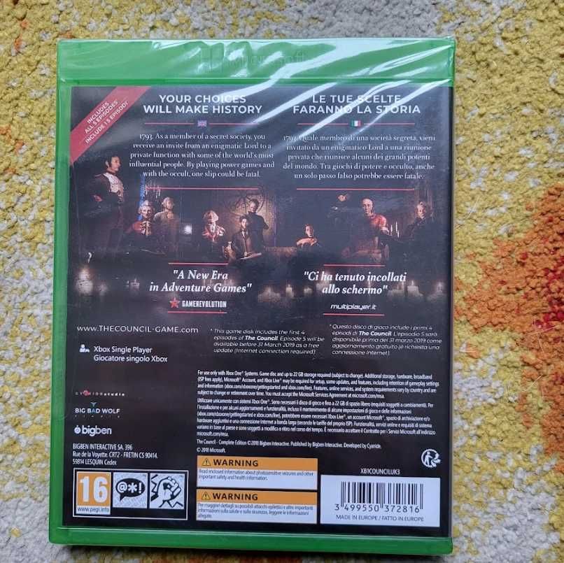 The Council Complete Edition Xbox ONE - NOWA, Skup/Sprzedaż