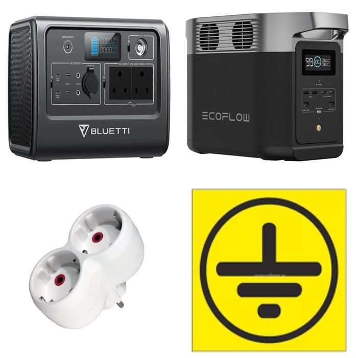 Адаптер для котла, EcoFlow, Bluetti : инвертор, ноль, заземление