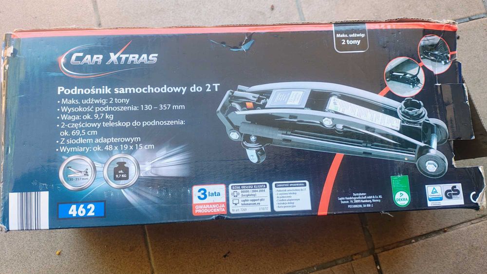 Podnośnik samochodowy do 2 ton