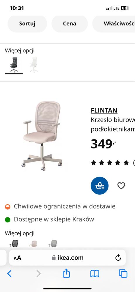 Krzeslo biurowe, fotel biurowy