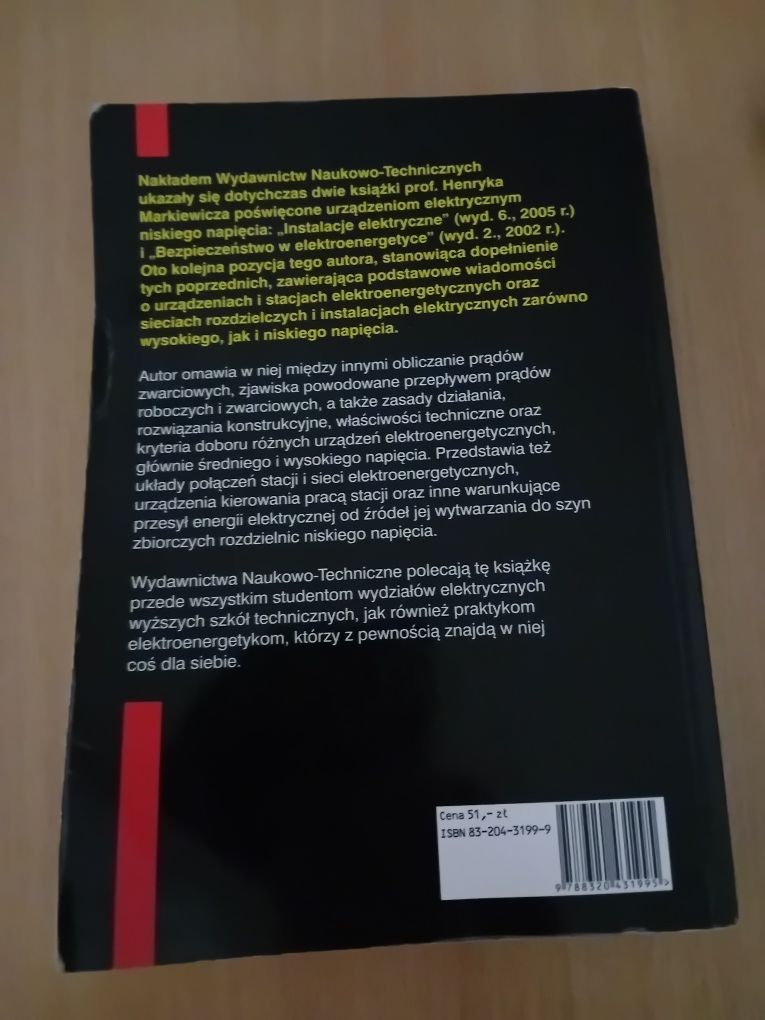 "Urządzenia elektroenergetyczne" Henryk Markiewicz