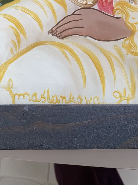 Janina Maślanka obraz na szkle