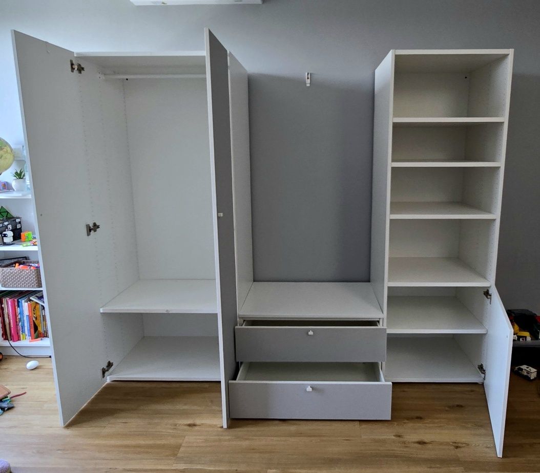 Zestaw mebli młodzieżowych z szafą IKEA Platsa