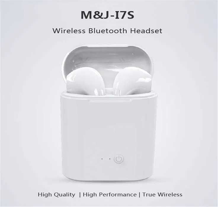Навушники бездротові i7S Bluetooth з кейсом