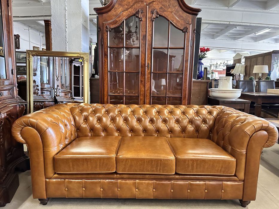 Ekskluzywny, angielski komplet CHESTERFIELD 3+2+1 :)