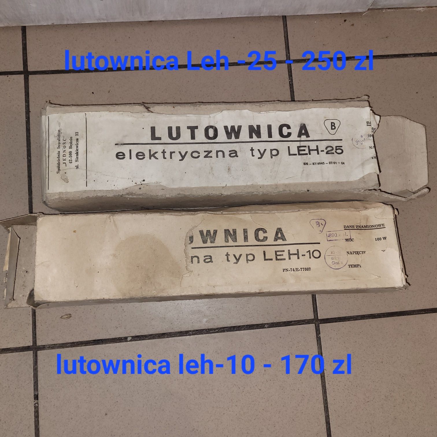 Lutownica grzałkowa, lutownica oporowa, leh-10 Jedność Będzi